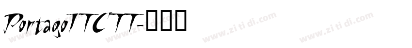 PortagoITC TT字体转换